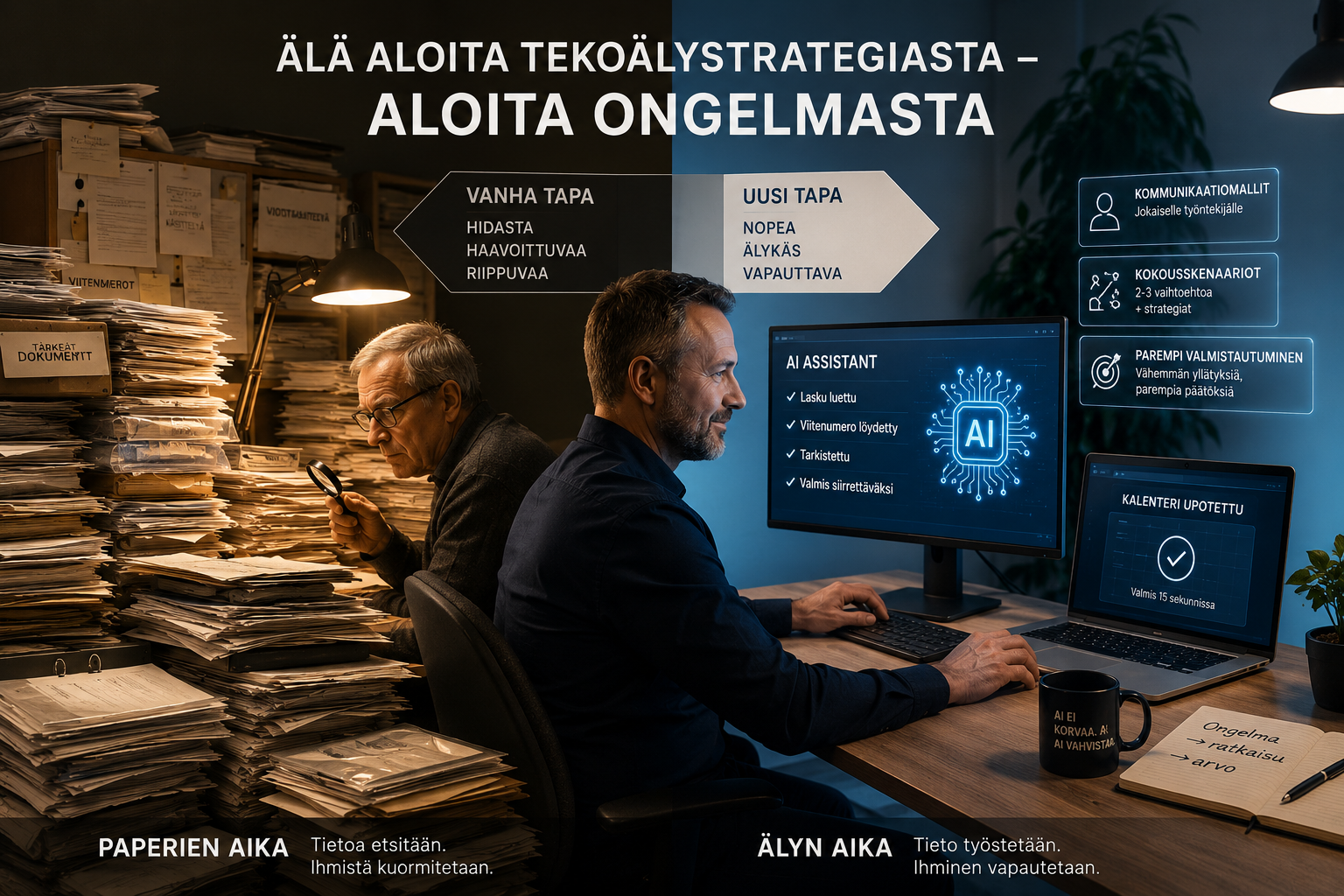 Älä aloita tekoälystrategiasta – aloita ongelmasta