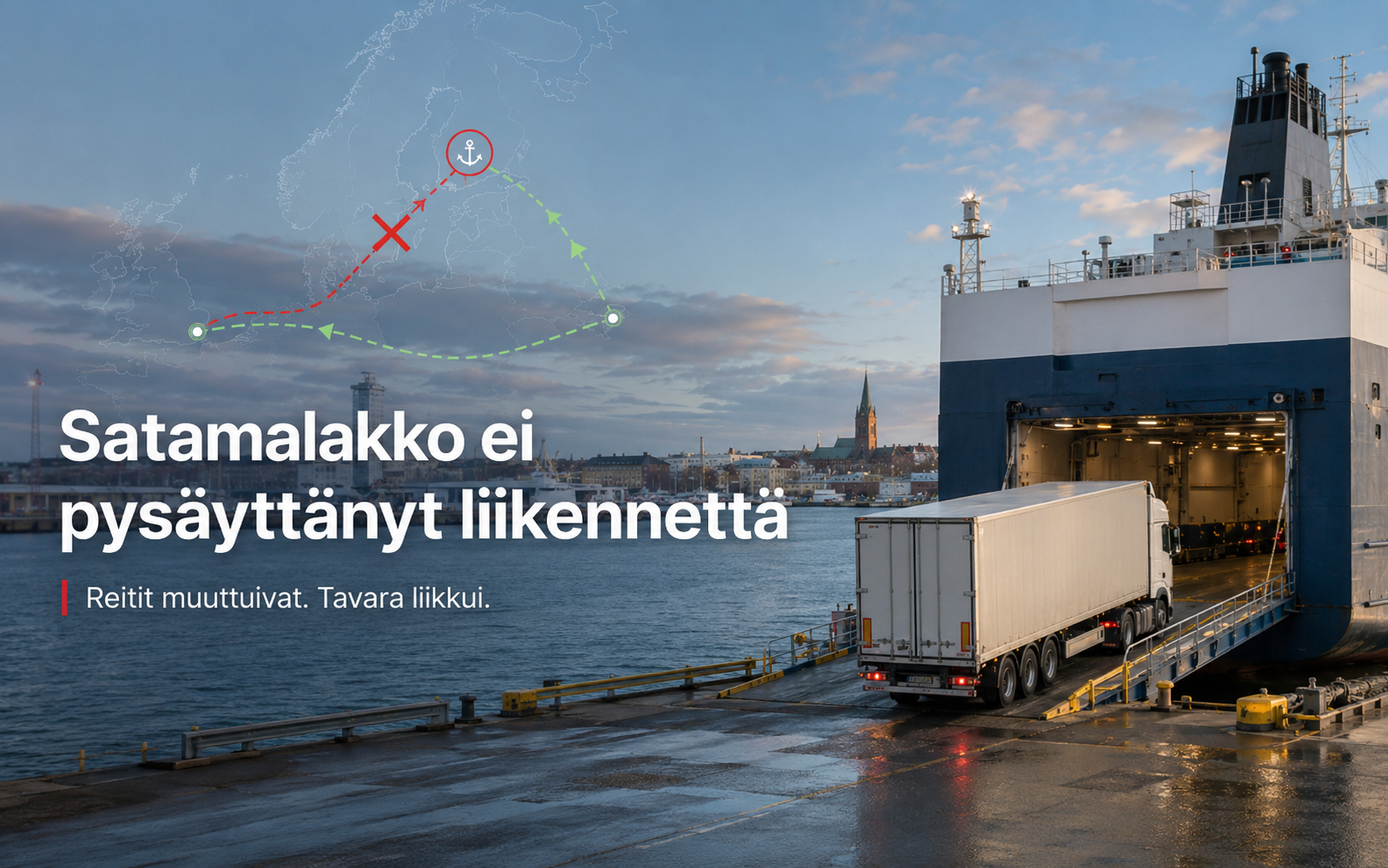 Huolintaa kulissien takana – satamalakko pysäytti Suomen. Vai pysäyttikö?